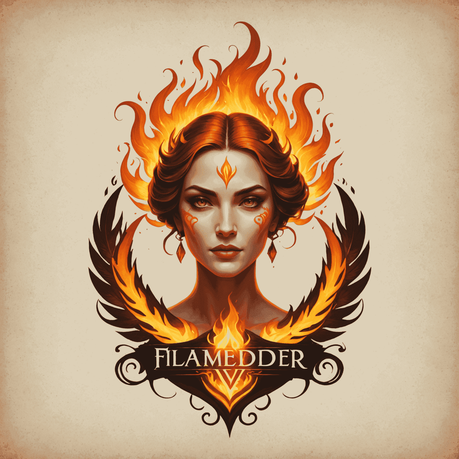 Logotipo da Flamedor Viana, representando a marca da venda de livros de Simone Tebet