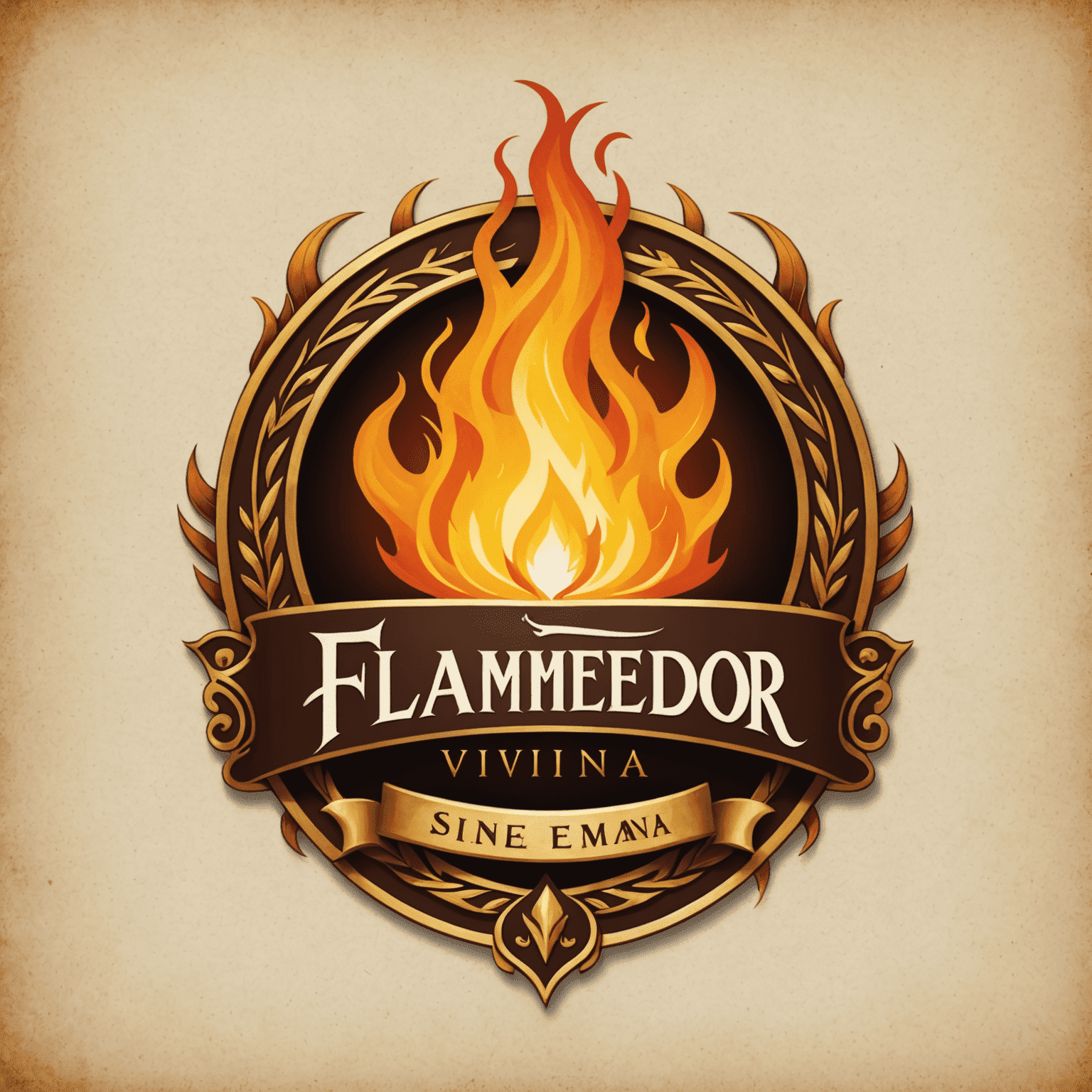 Logotipo da Flamedor Viana, representando a marca da venda de livros de Simone Tebet