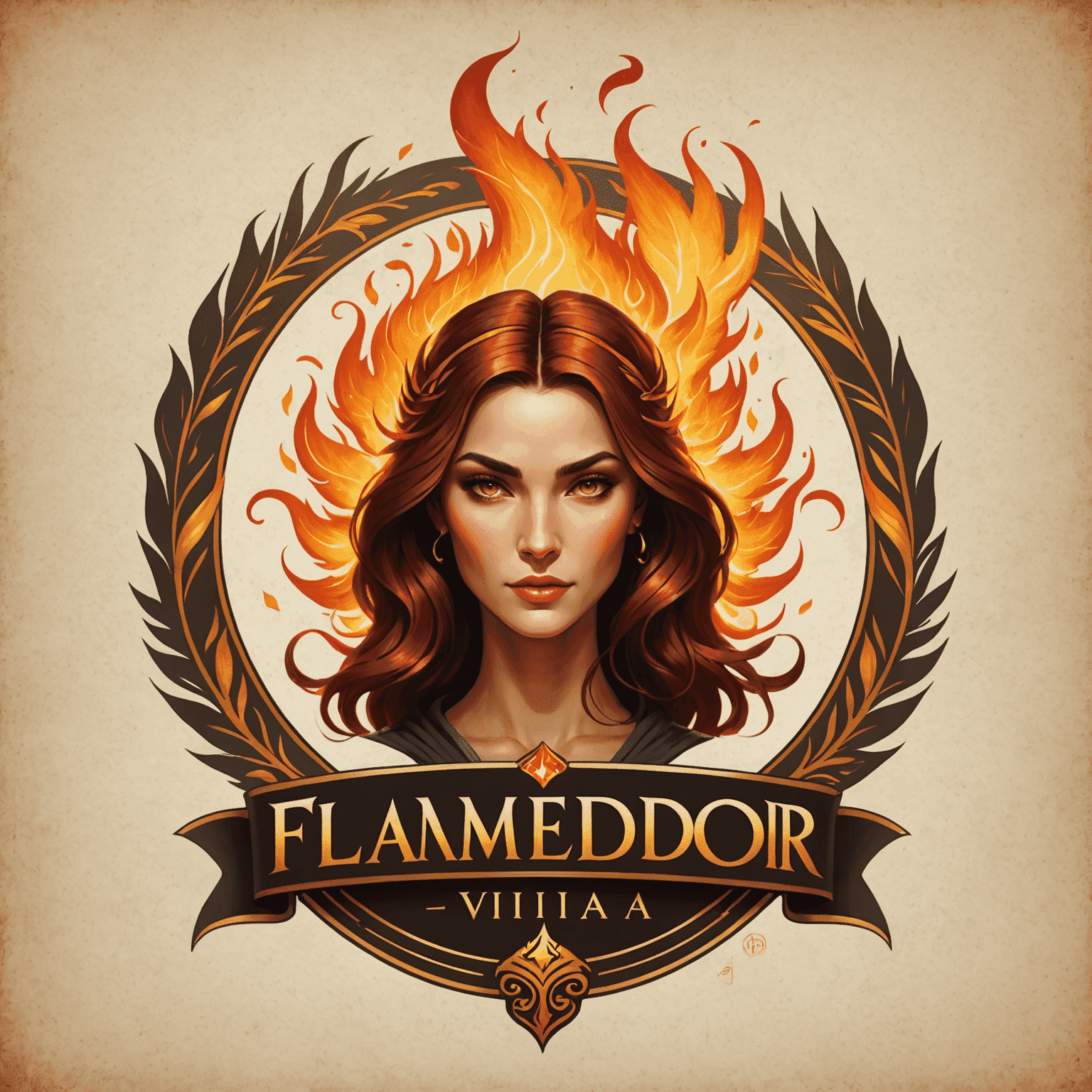 Logotipo da Flamedor Viana, representando a marca da venda de livros de Simone Tebet