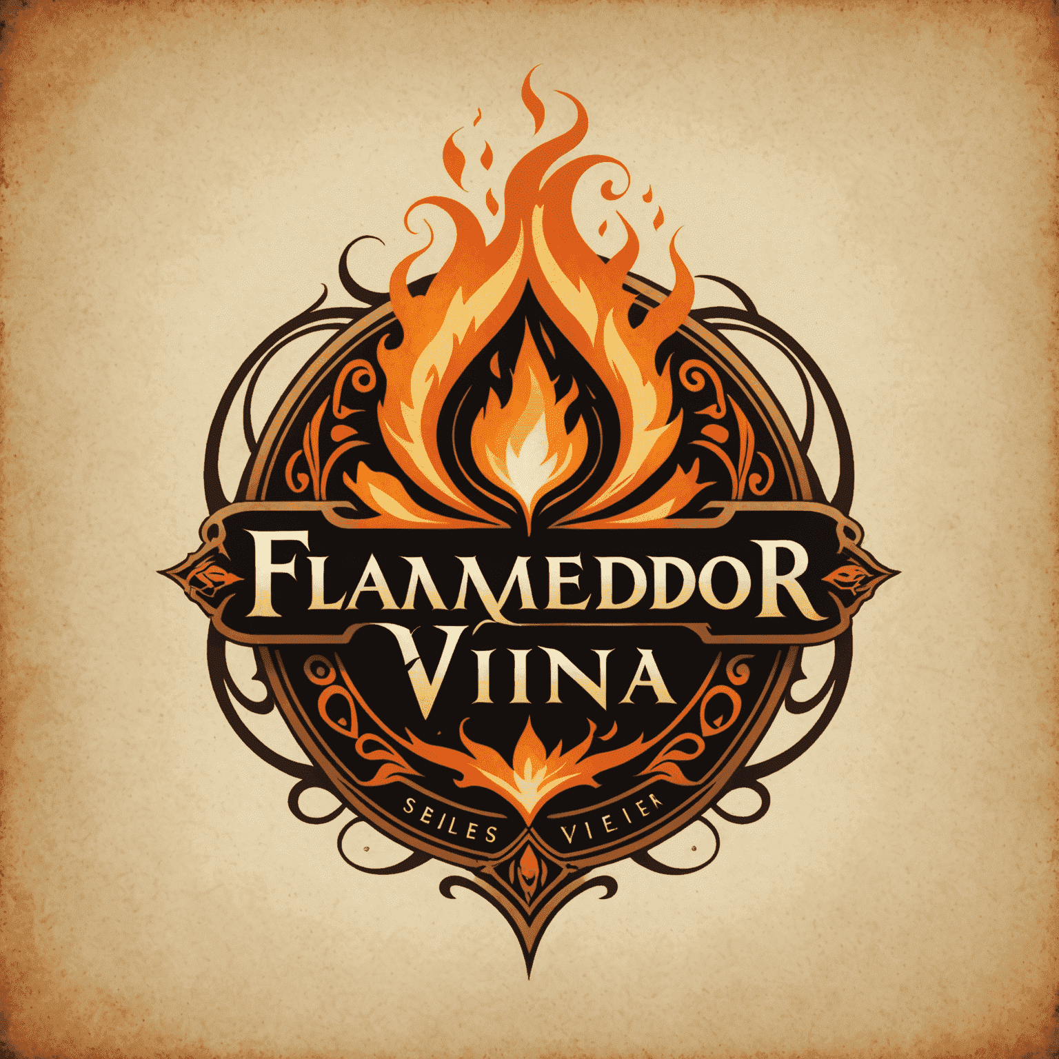 Logotipo da Flamedor Viana, representando a marca da venda de livros de Simone Tebet