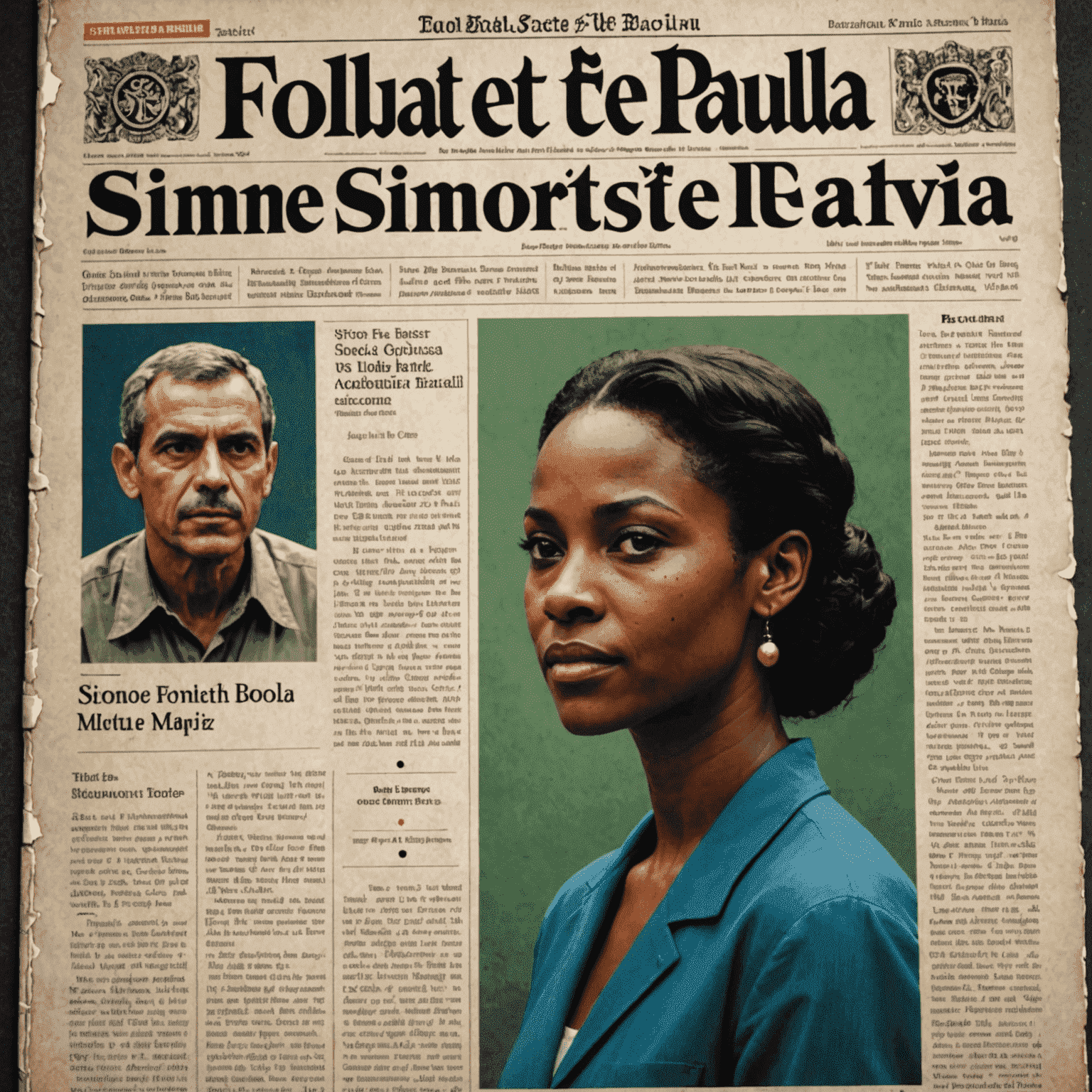 Página do jornal Folha de São Paulo com uma resenha detalhada do livro de Simone Tebet